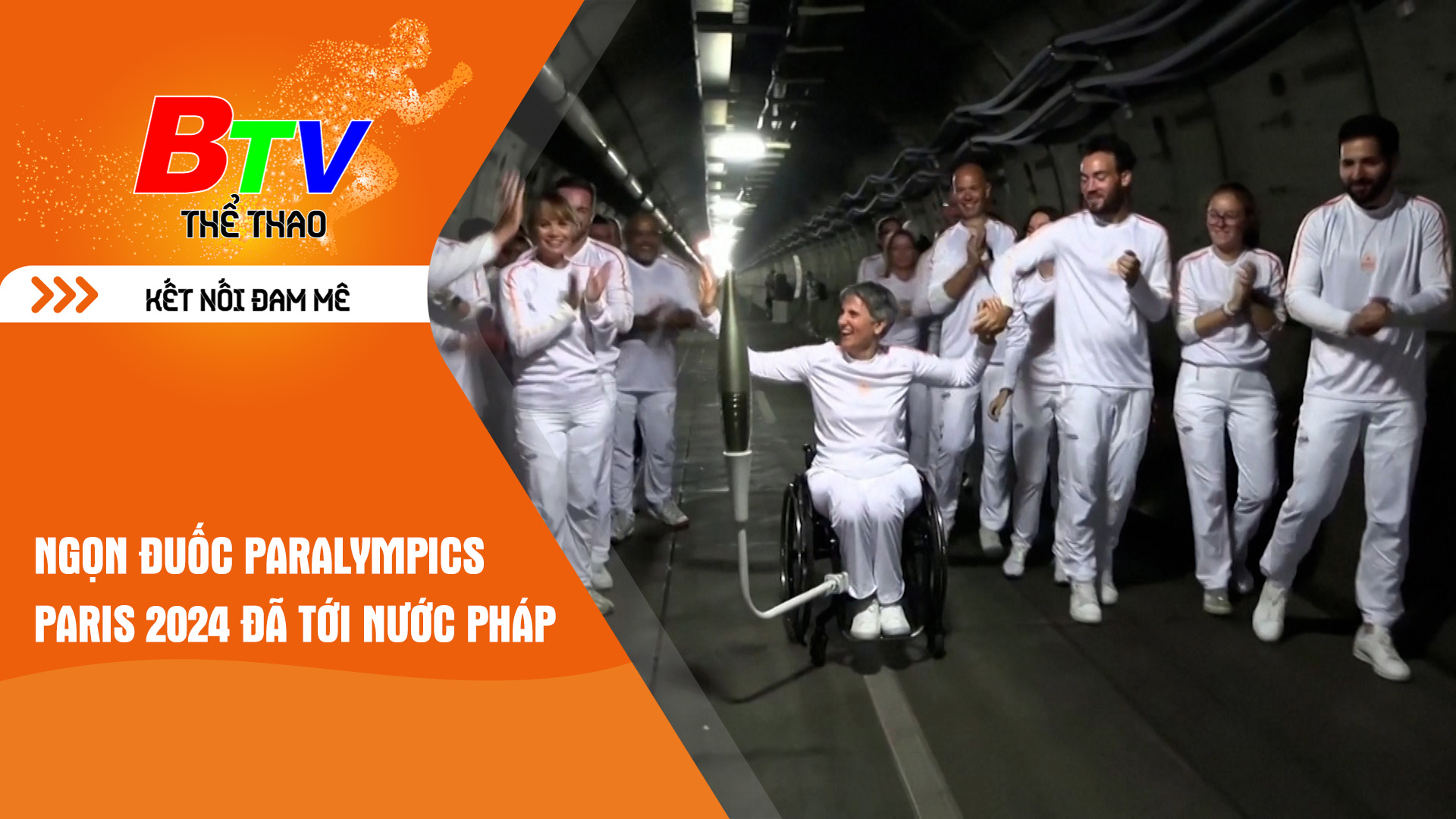 Ngọn đuốc Paralympics Paris 2024 đã tới nước Pháp | Tin Thể thao 24h	