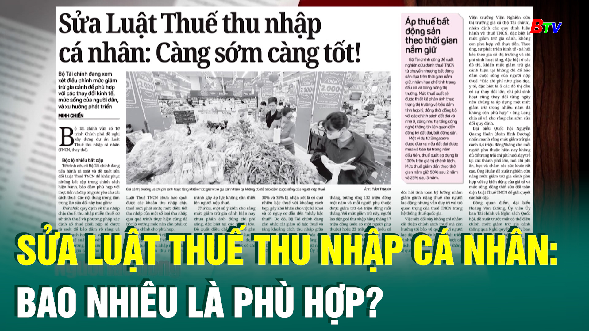 Sửa Luật Thuế thu nhập cá nhân: bao nhiêu là phù hợp?