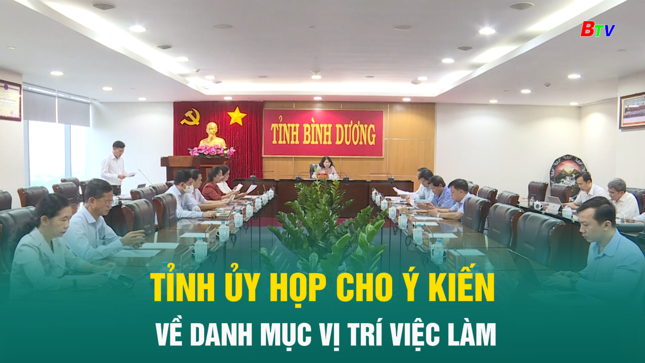 Tỉnh ủy họp cho ý kiến về danh mục vị trí việc làm