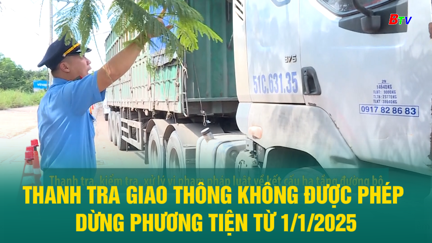 Thanh tra giao thông không được phép dừng phương tiện từ 1/1/2025