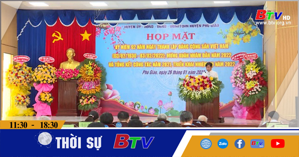 Phú Giáo họp mặt kỷ niệm 92 năm Ngày thành lập Đảng