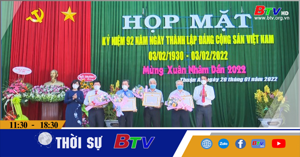 Thành phố Thuận An họp mặt 92 năm thành lập Đảng