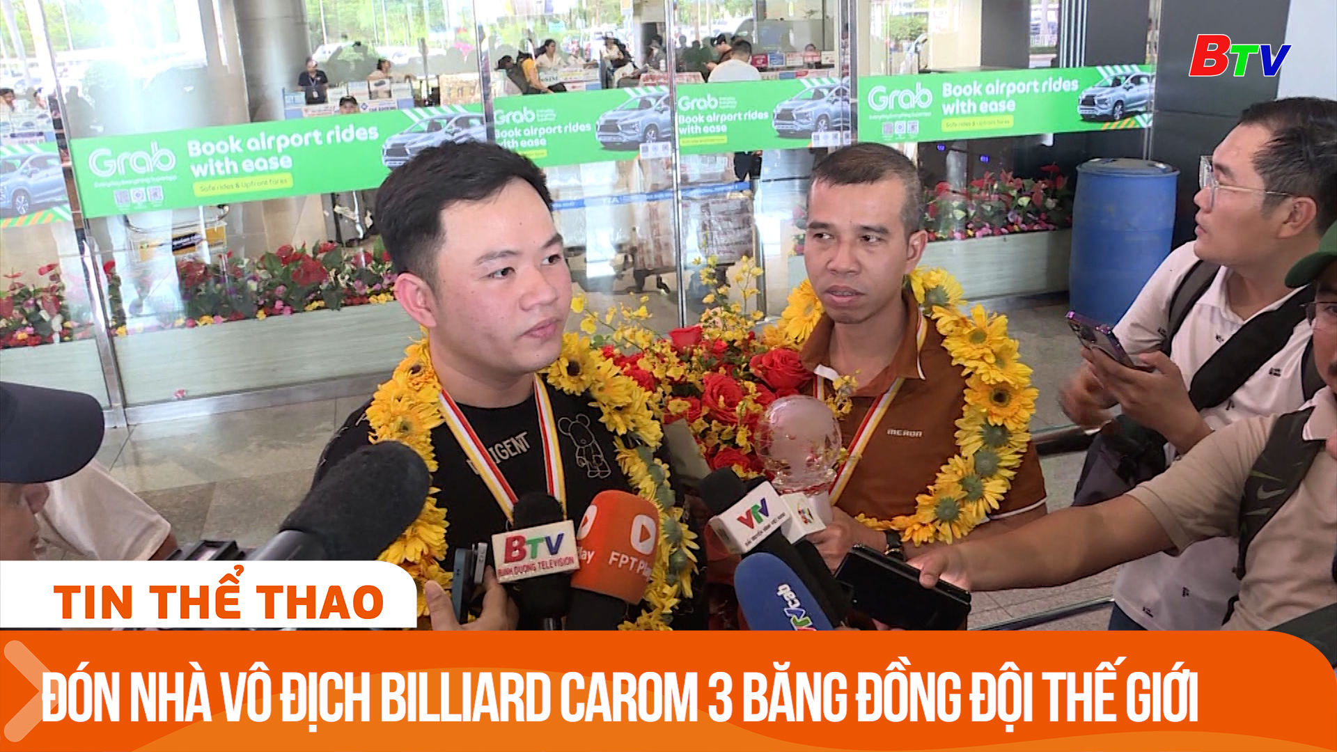 Ngày trở về của hai nhà vô địch Billiard Carom 3 băng đồng đội thế giới 2024 | Tin Thể thao 24h	