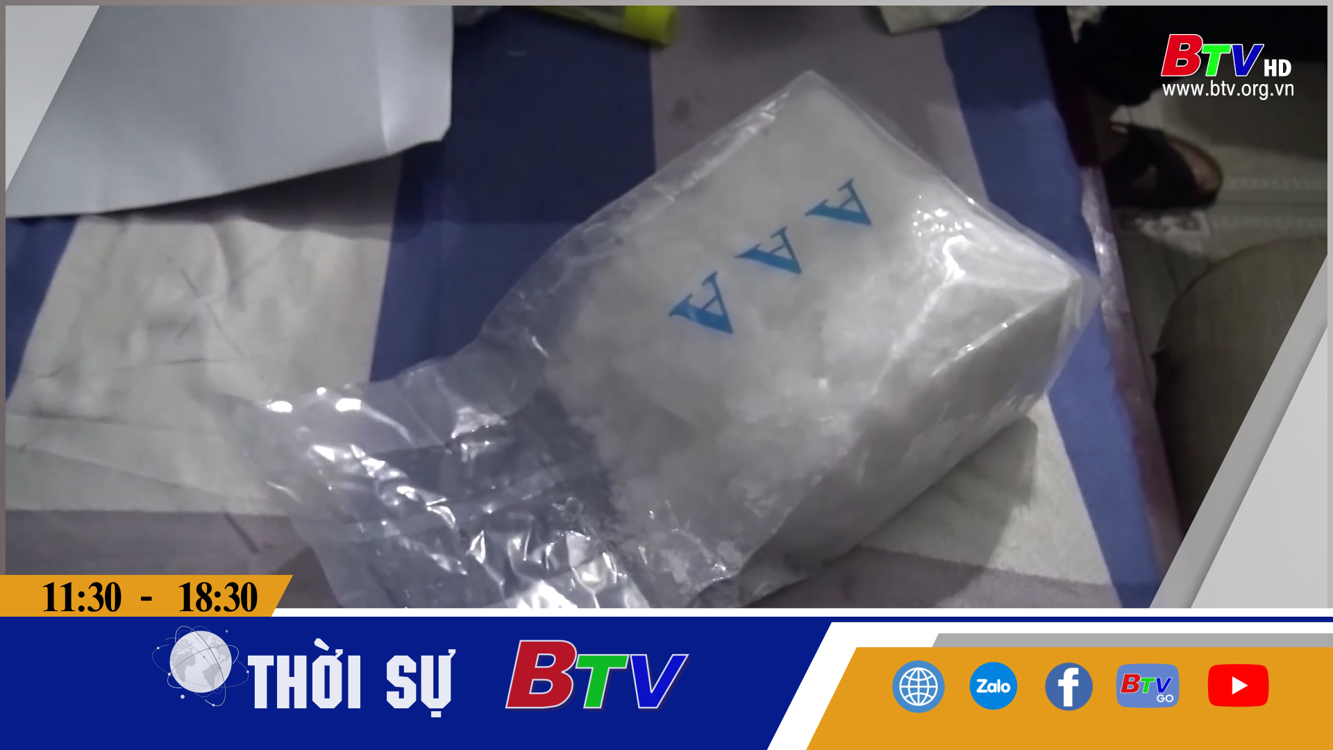 Bắt quả tang hai đối tượng vận chuyển 1 kg ma túy đá	