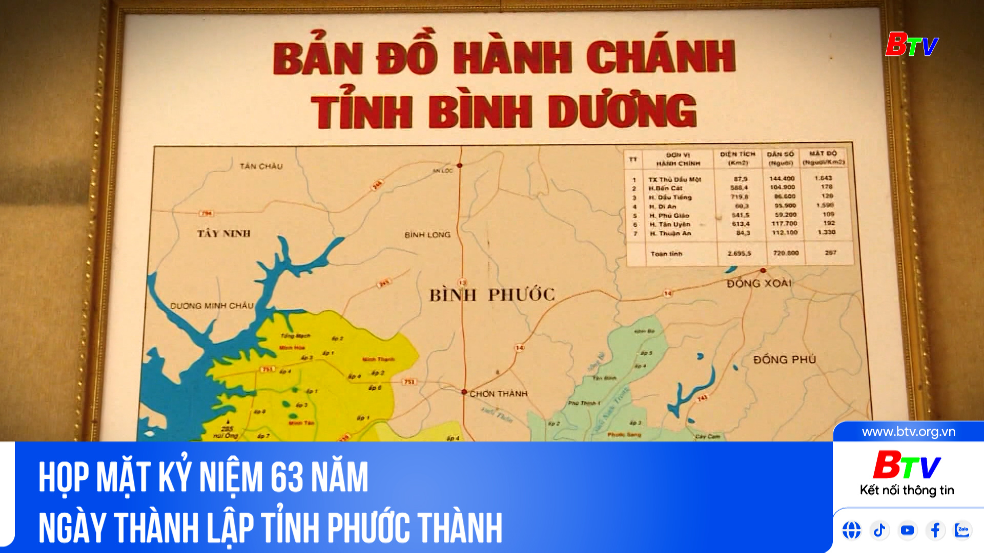 Họp mặt kỷ niệm 63 năm ngày thành lập tỉnh Phước Thành