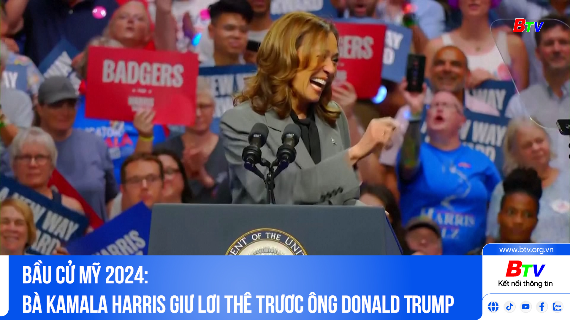 Bầu cử Mỹ 2024: bà Kamala Harris giữ lợi thế trước ông Donald Trump