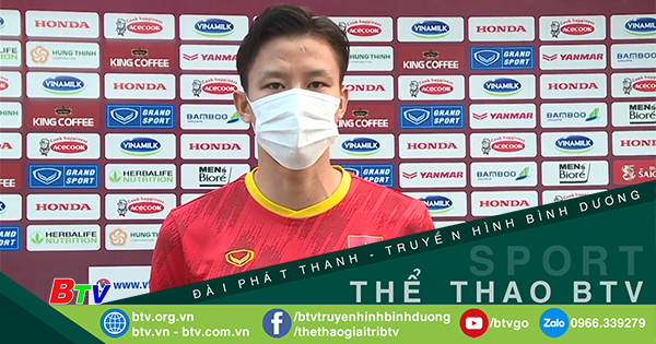 Đội trưởng Quế Ngọc Hải chia sẻ về mục tiêu của đội tuyển Việt Nam khi thi đấu trên sân nhà