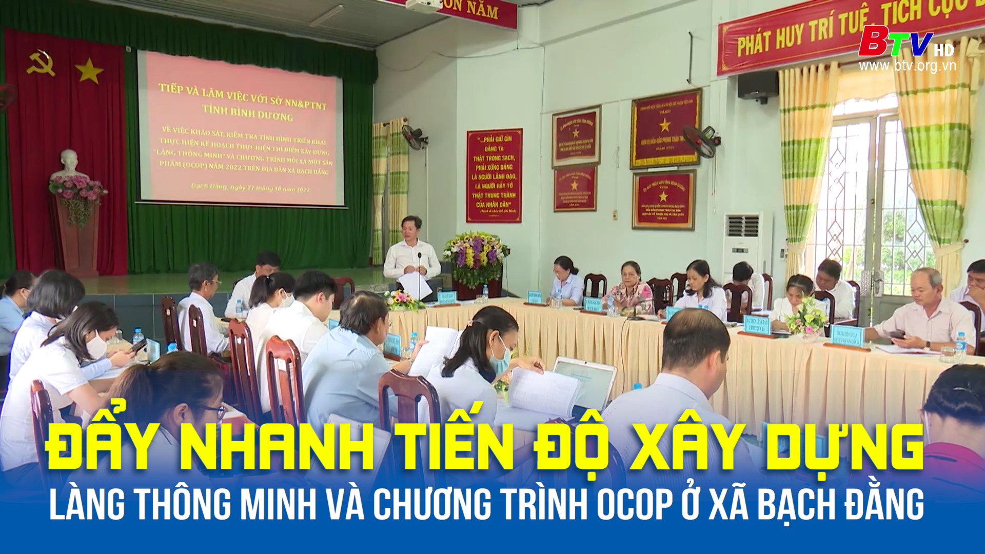 Đẩy nhanh tiến độ xây dựng làng thông minh và chương trình OCOP ở xã Bạch Đằng 