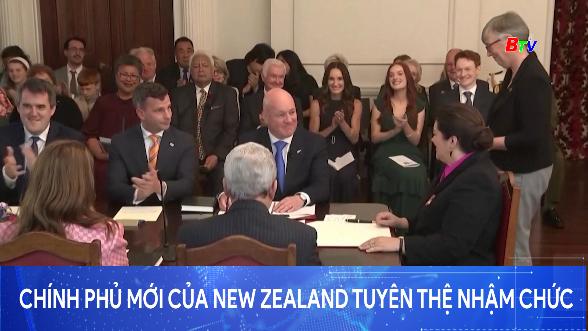 Chính phủ mới của New Zealand tuyên thệ nhậm chức	
