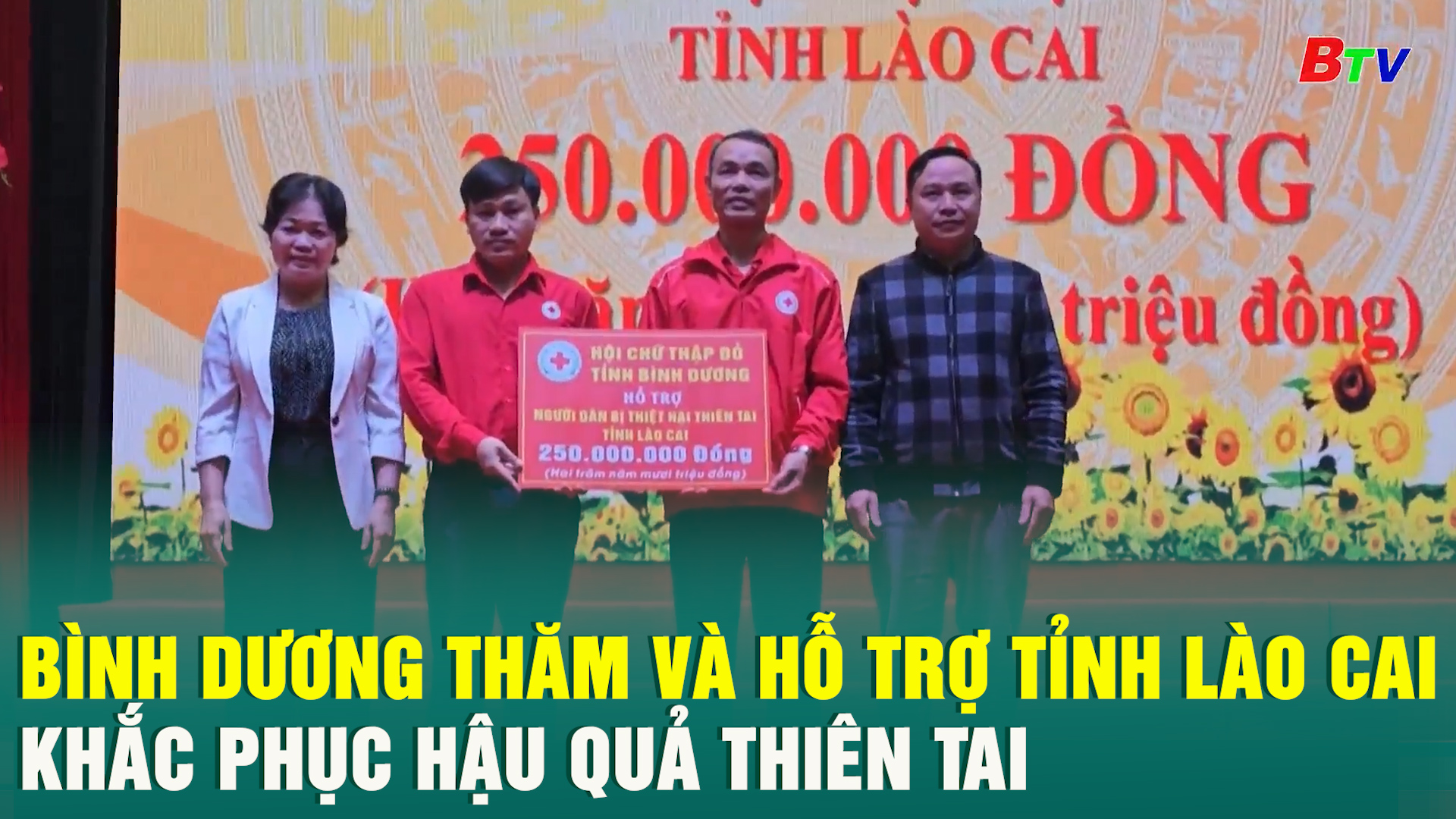 Bình Dương thăm và hỗ trợ tỉnh Lào Cai khắc phục hậu quả thiên tai