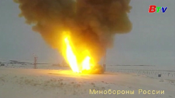 Nga phóng thử thành công tên lửa tổ hợp Avangard với đầu đạn siêu thanh