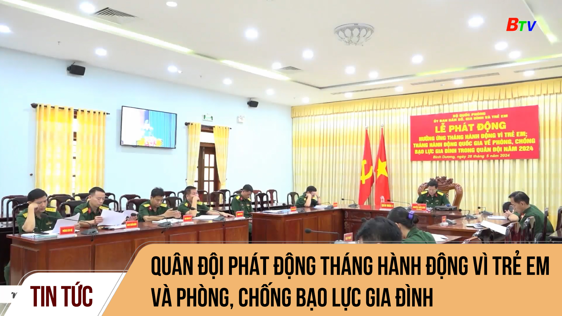 Quân đội phát động tháng hành động vì trẻ em và phòng, chống bạo lực gia đình