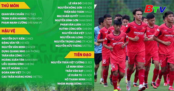 Huấn luyện viên Park Hang Seo lên danh sách tập trung đội tuyển U22 Việt Nam với 30 cầu thủ