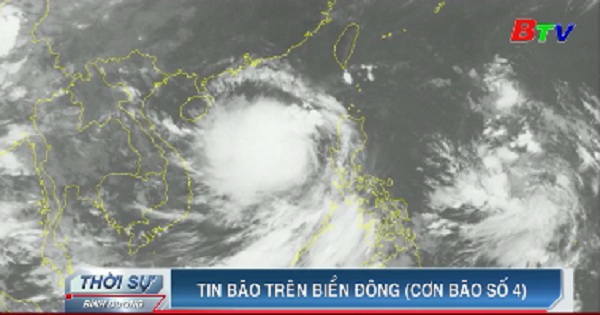 	Tin bão trên biển Đông (Cơn bão số 4)