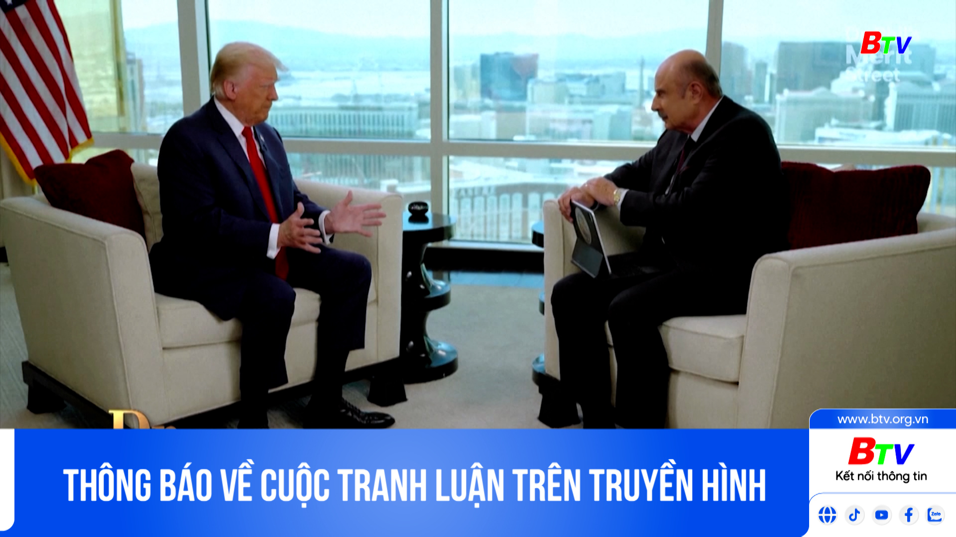 Thông báo về cuộc tranh luận trên truyền hình