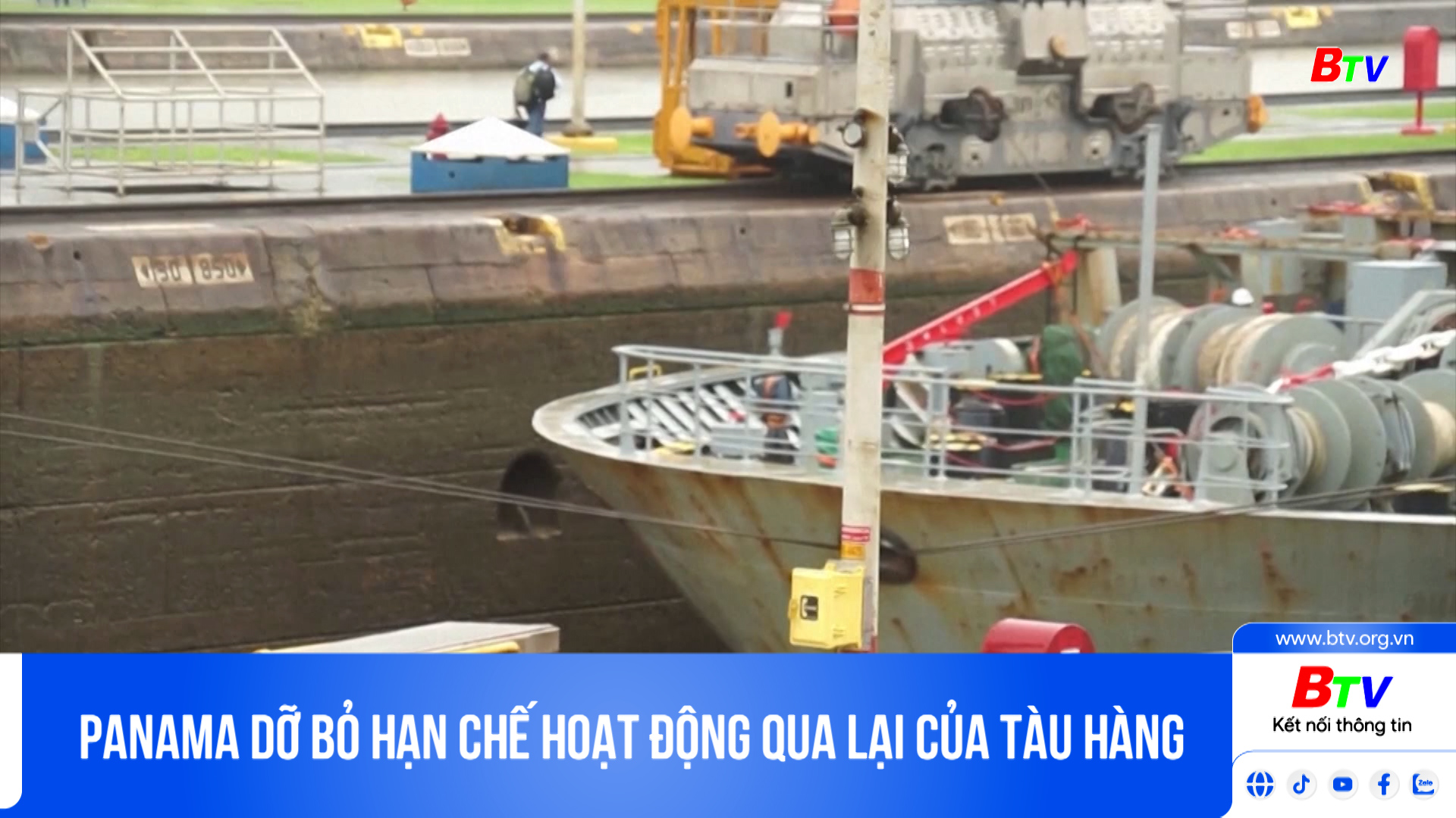 Panama dỡ bỏ hạn chế hoạt động qua lại của tàu hàng