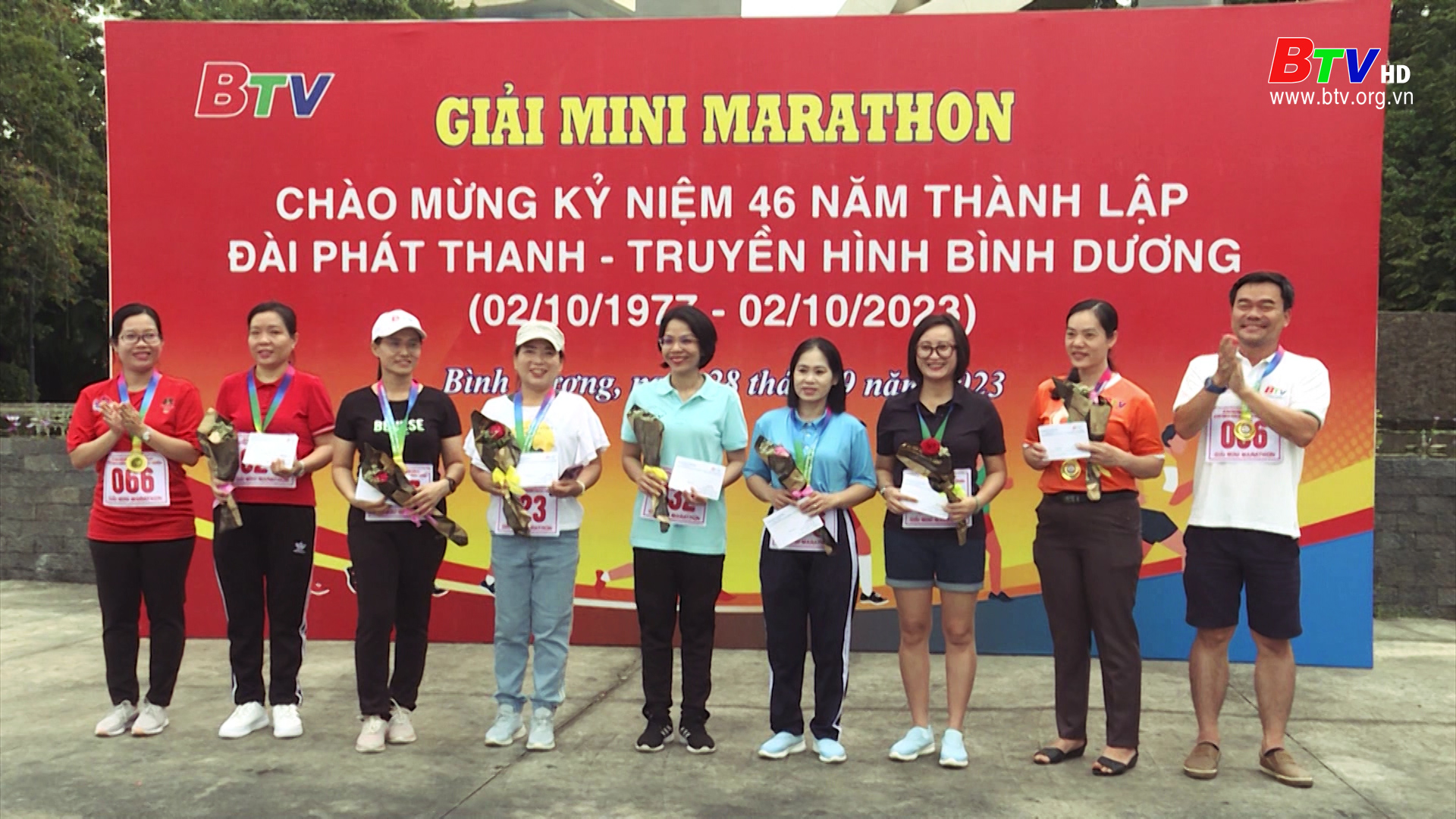Sôi nổi giải mini marathon chào mừng 46 năm thành lập Đài PT&TH Bình Dương
