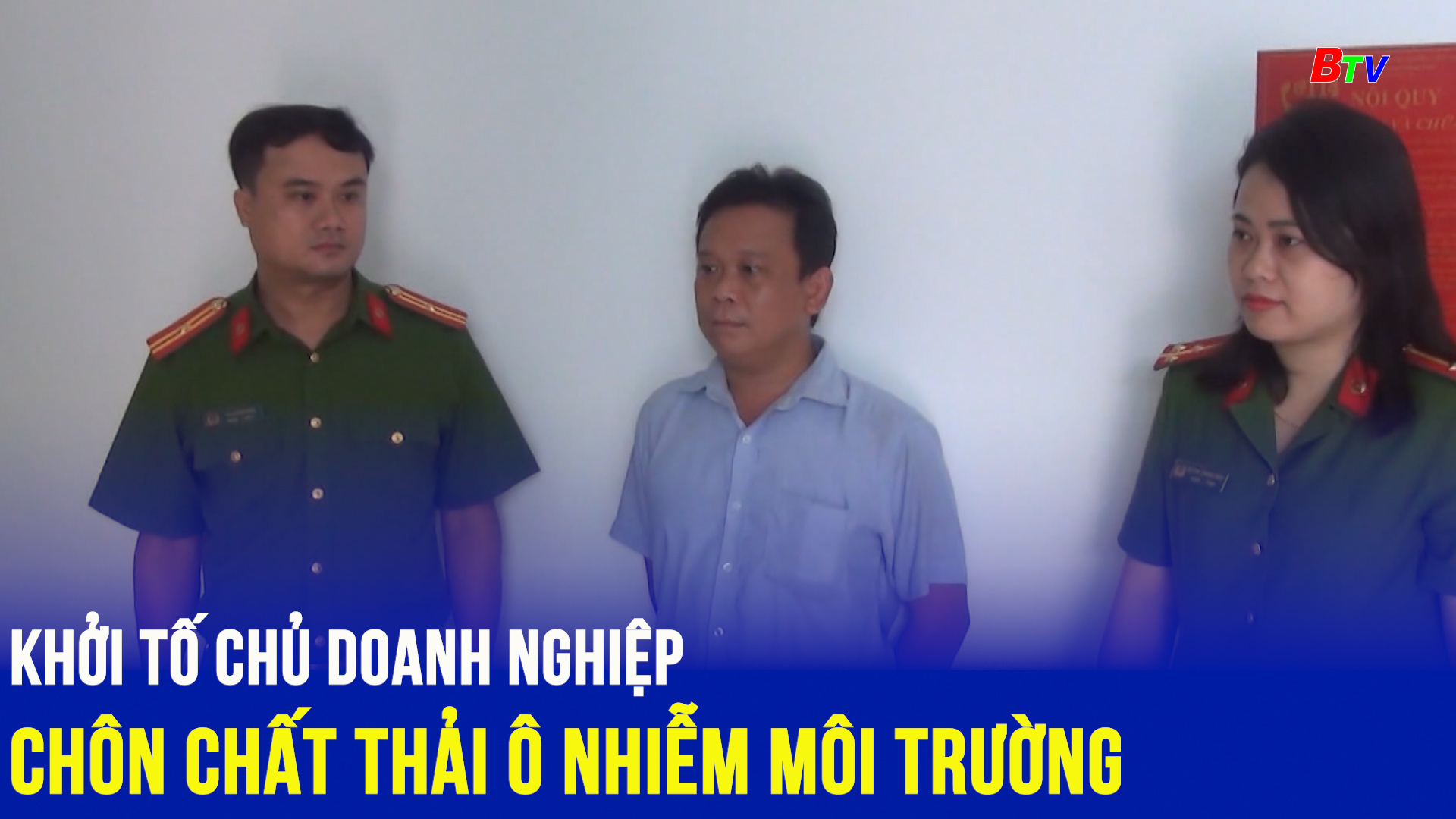 Khởi tố chủ doanh nghiệp chôn chất thải ô nhiễm môi trường