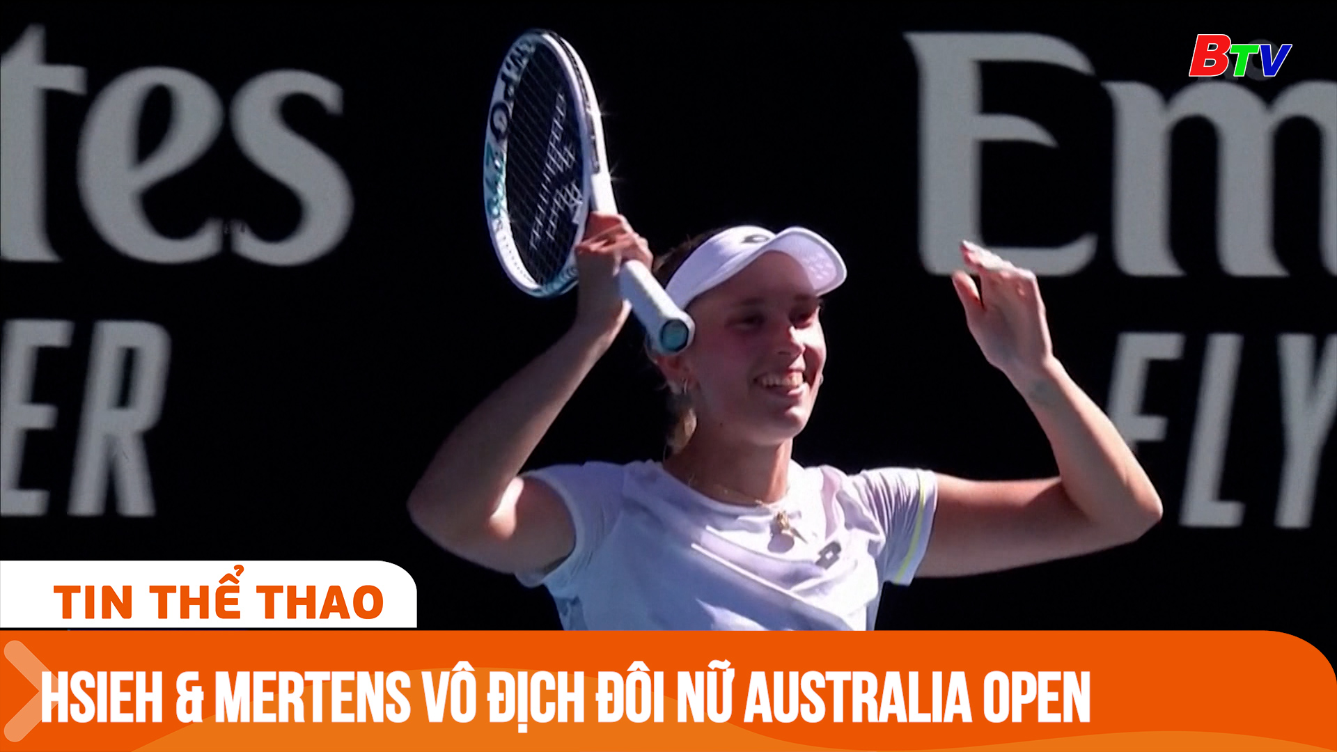 Hsieh Su-Wei và Elise Mertens vô địch đôi nữ Australia Open | Tin Thể thao 24h	