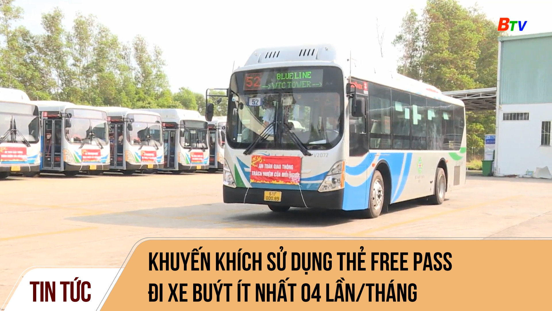 Khuyến khích sử dụng thẻ Free Pass đi xe buýt ít nhất 04 lần/tháng