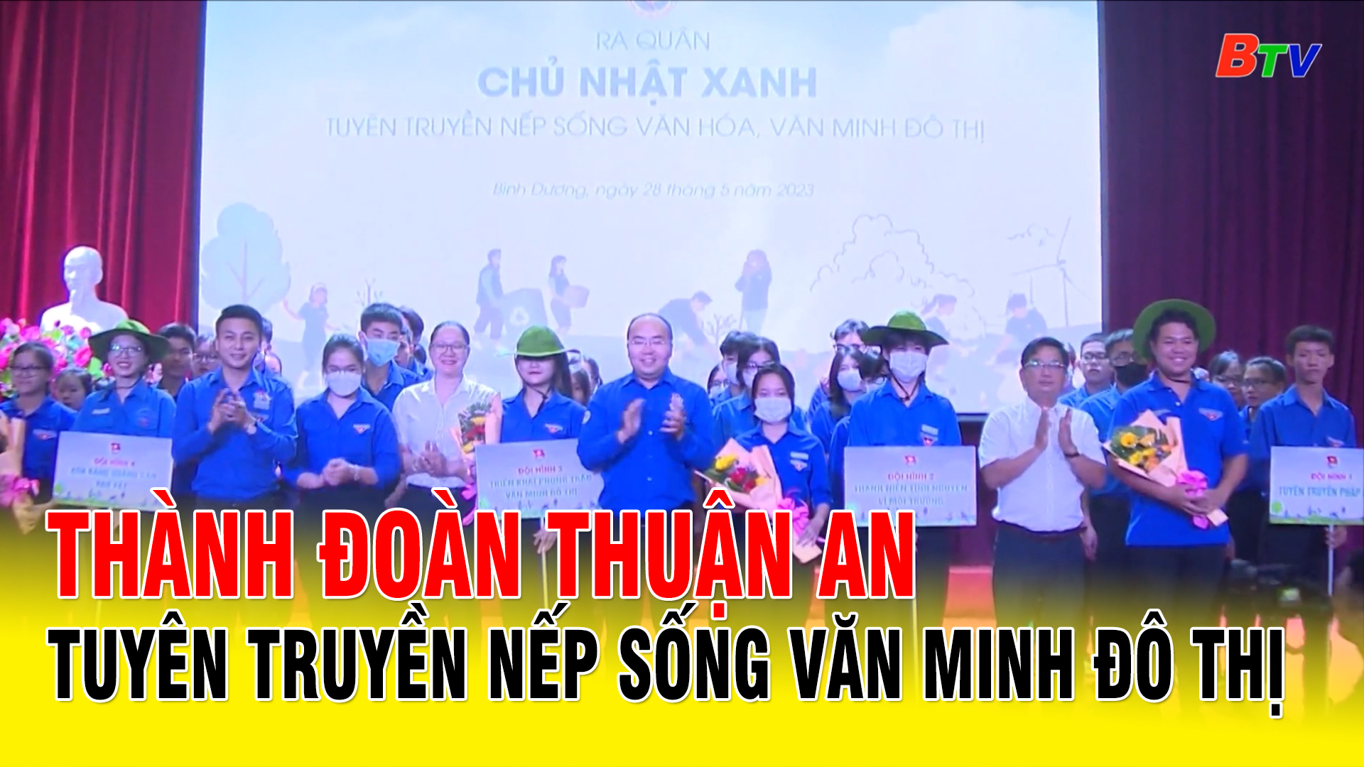 Thành đoàn Thuận An tuyên truyền nếp sống văn minh đô thị