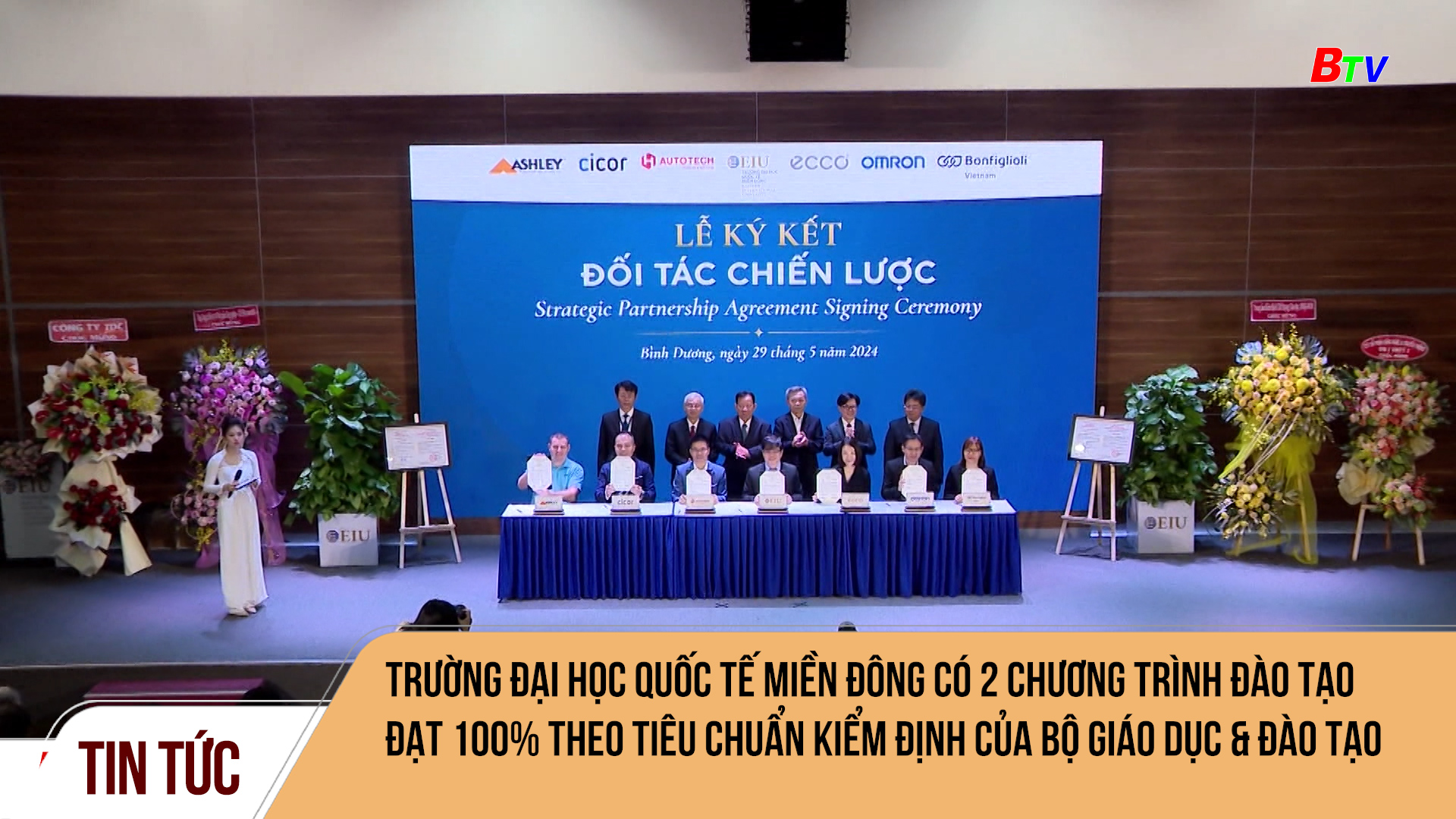 Trường Đại học Quốc tế Miền Đông có 2 chương trình đào tạo đạt 100% theo tiêu chuẩn kiểm định của Bộ Giáo dục & Đào tạo