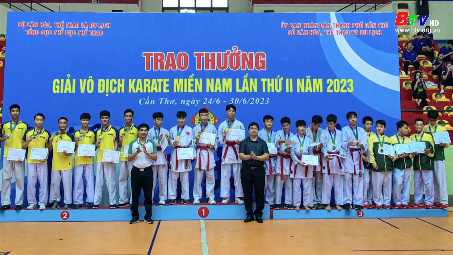 Bình Dương đạt 6 huy chương vàng tại giải vô địch Karate miền Nam