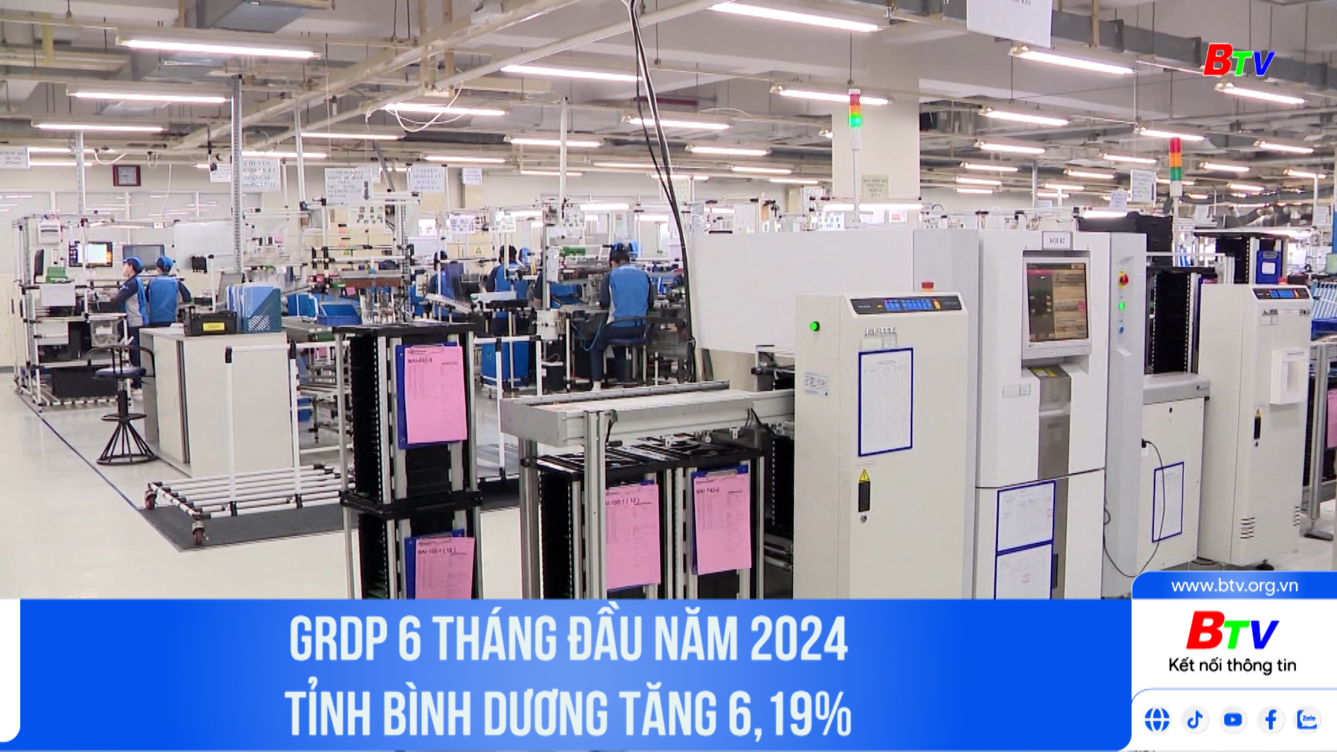 GRDP 6 tháng đầu năm 2024 tỉnh Bình Dương tăng 6,19%