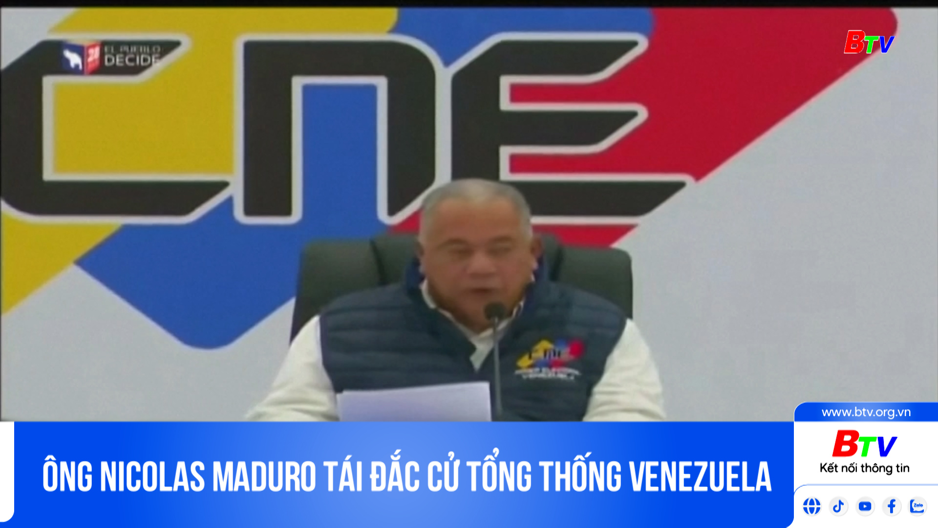 Ông Nicolas Maduro tái đắc cử tổng thống Venezuela