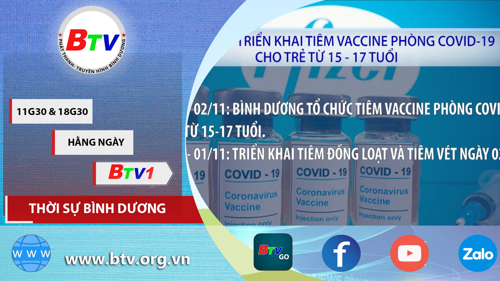 Bình Dương triển khai tiêm vaccine phòng Covid-19 cho trẻ em từ 15-17 tuổi