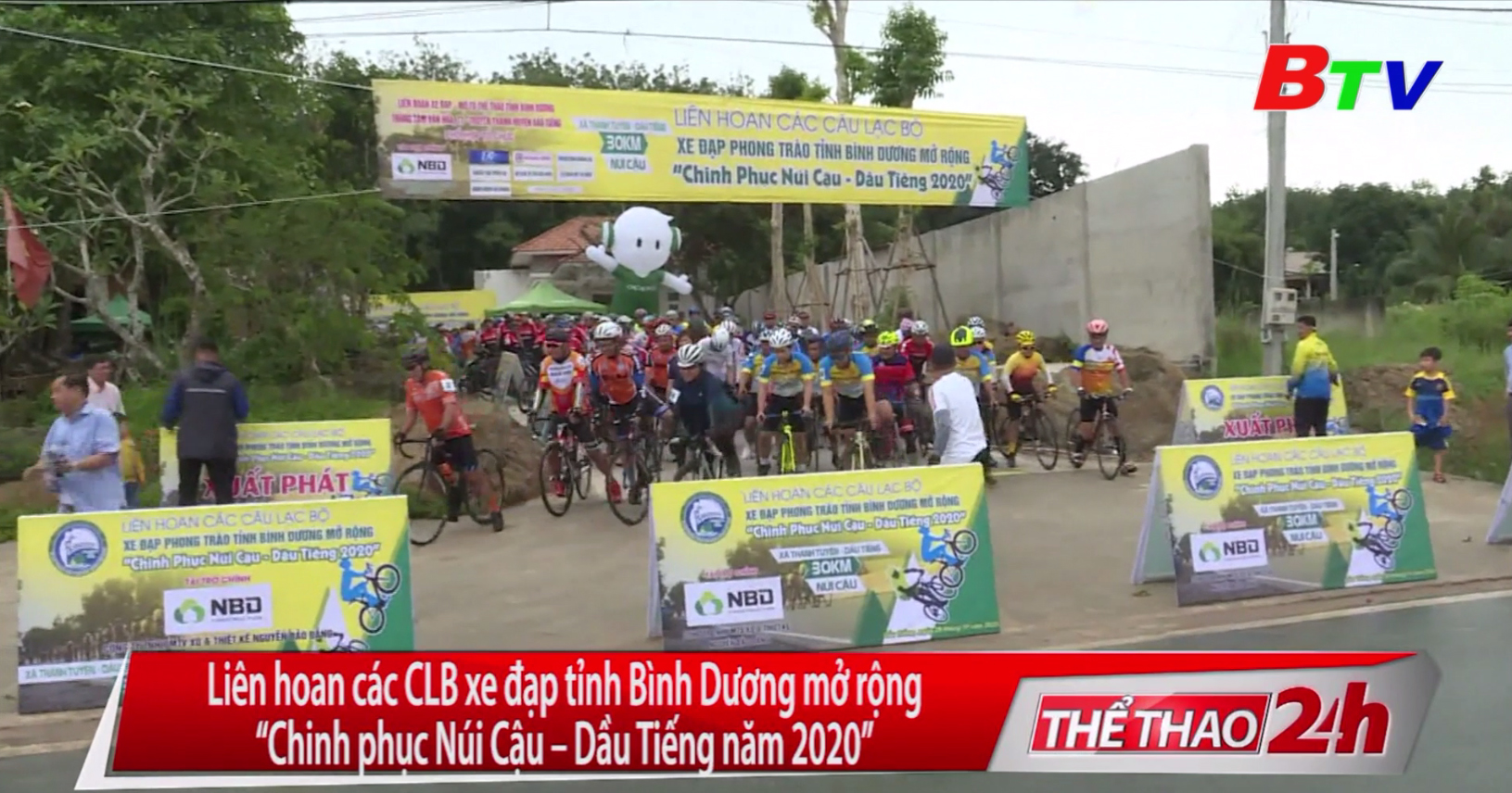 Liên hoan các Câu lạc bộ xe đạp phong trào tỉnh Bình Dương mở rộng “Chinh phục Núi Cậu - Dầu Tiếng năm 2020”