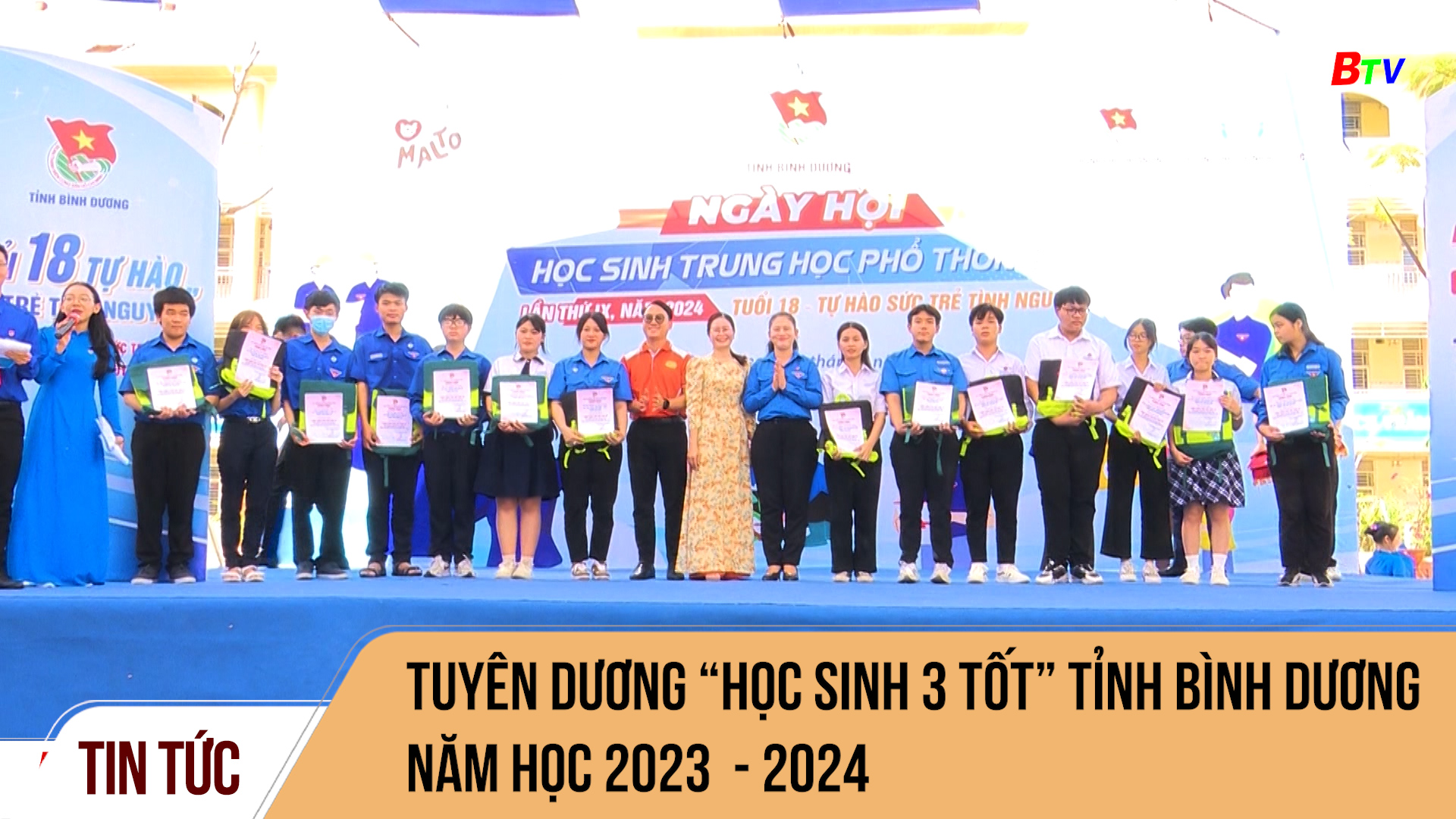 Tuyên dương “học sinh 3 tốt” tỉnh Bình Dương năm học 2023 - 2024	