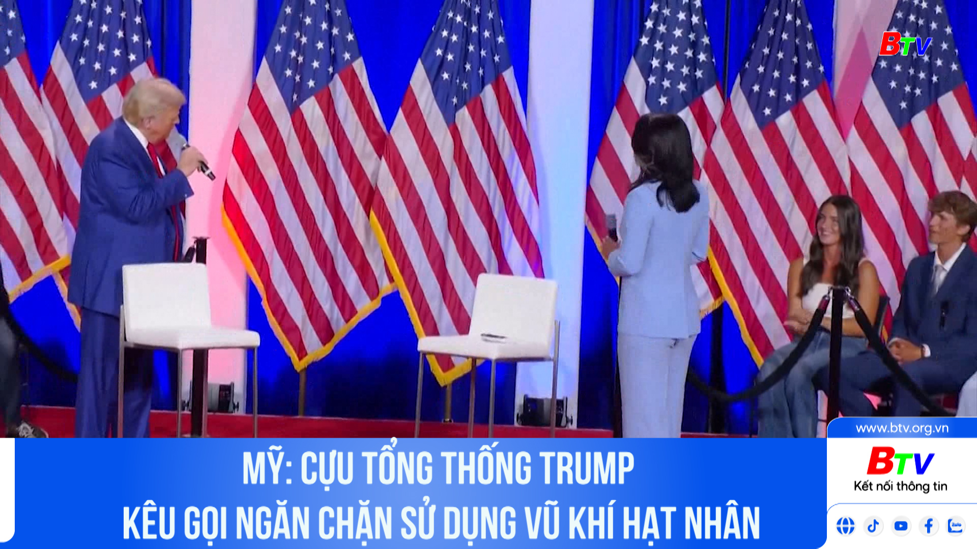 Mỹ: Cựu tổng thống Trump kêu gọi ngăn chặn sử dụng vũ khí hạt nhân