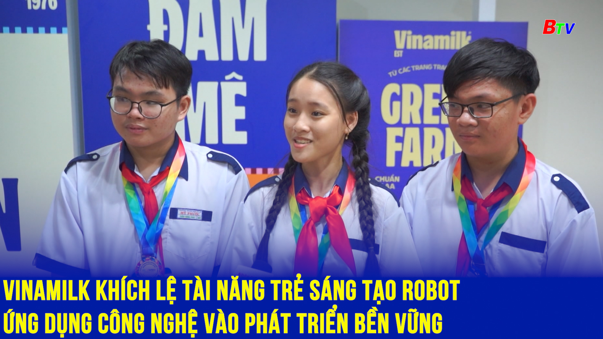 Vinamilk khích lệ tài năng trẻ sáng tạo Robot ứng dụng công nghệ vào phát triển bền vững