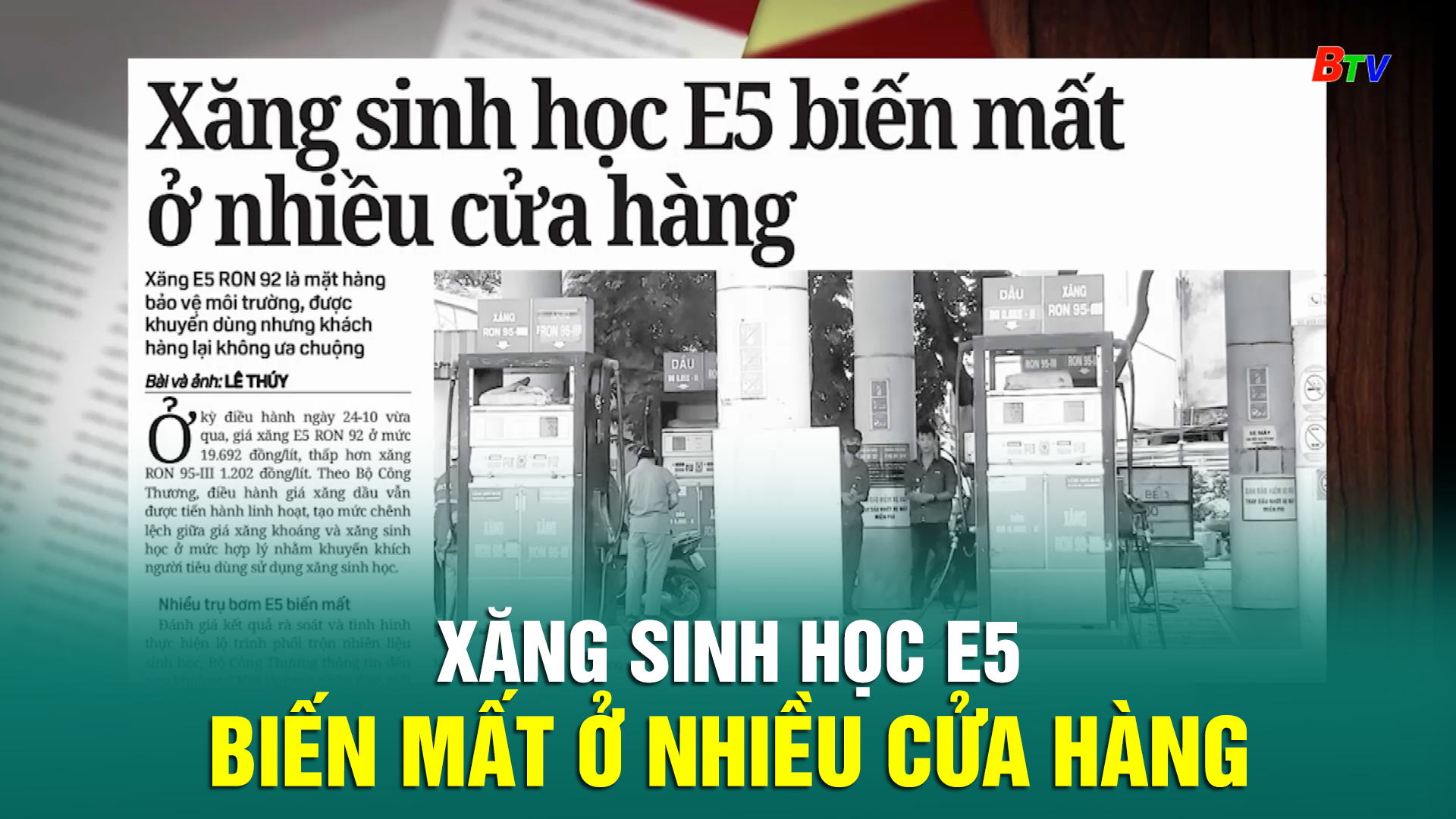 Xăng sinh học E5 biến mất ở nhiều cửa hàng