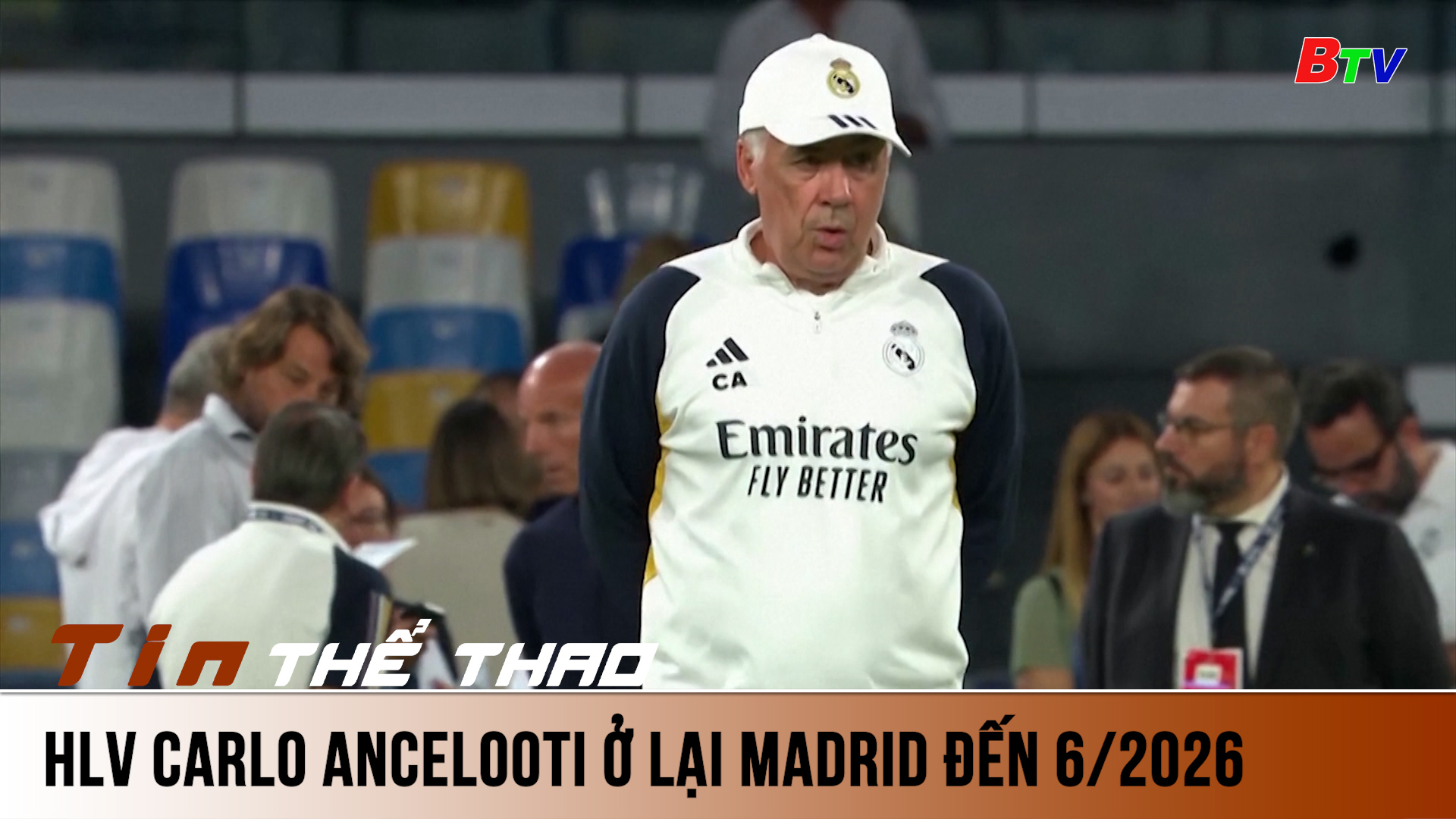 HLV Carlo Ancelooti ở lại Madrid đến 6/2026 | Tin Thể thao 24h	