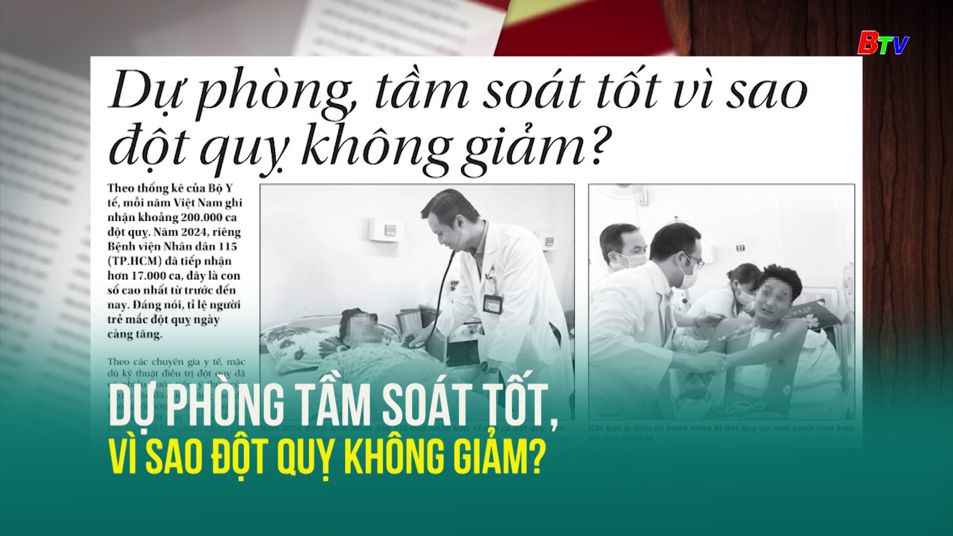 Dự phòng tầm soát tốt, vì sao đột quỵ không giảm?