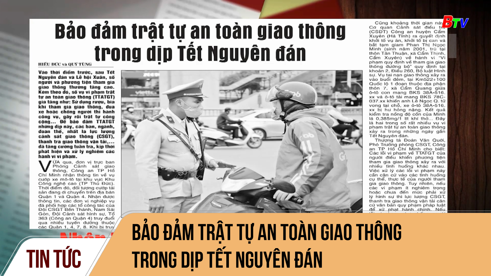 Bảo đảm trật tự an toàn giao thông trong dịp Tết Nguyên đán