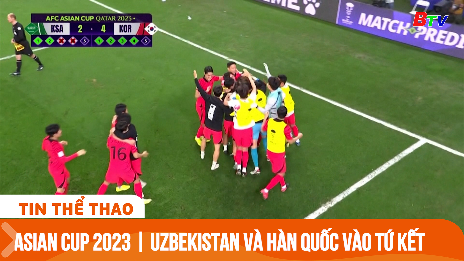 Asian Cup 2023 | Uzbekistan và Hàn Quốc vào Tứ kết | Tin Thể thao 24h	