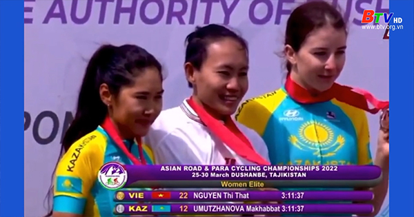 Tay đua Nguyễn Thị Thật lần thứ 2 đoạt Huy chương vàng châu Á