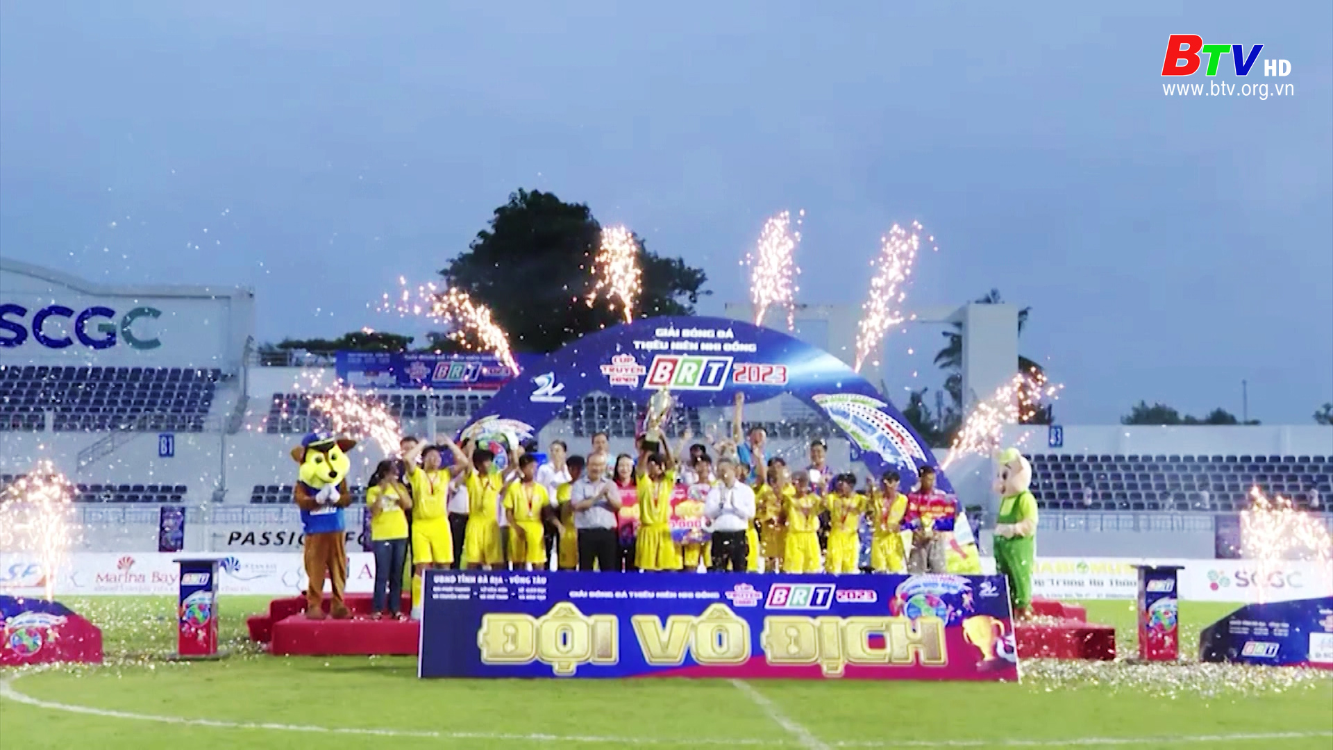 Kết thúc giải bóng đá thiếu niên nhi đồng-Cúp Truyền hình BRT lần thứ 4 năm 2023