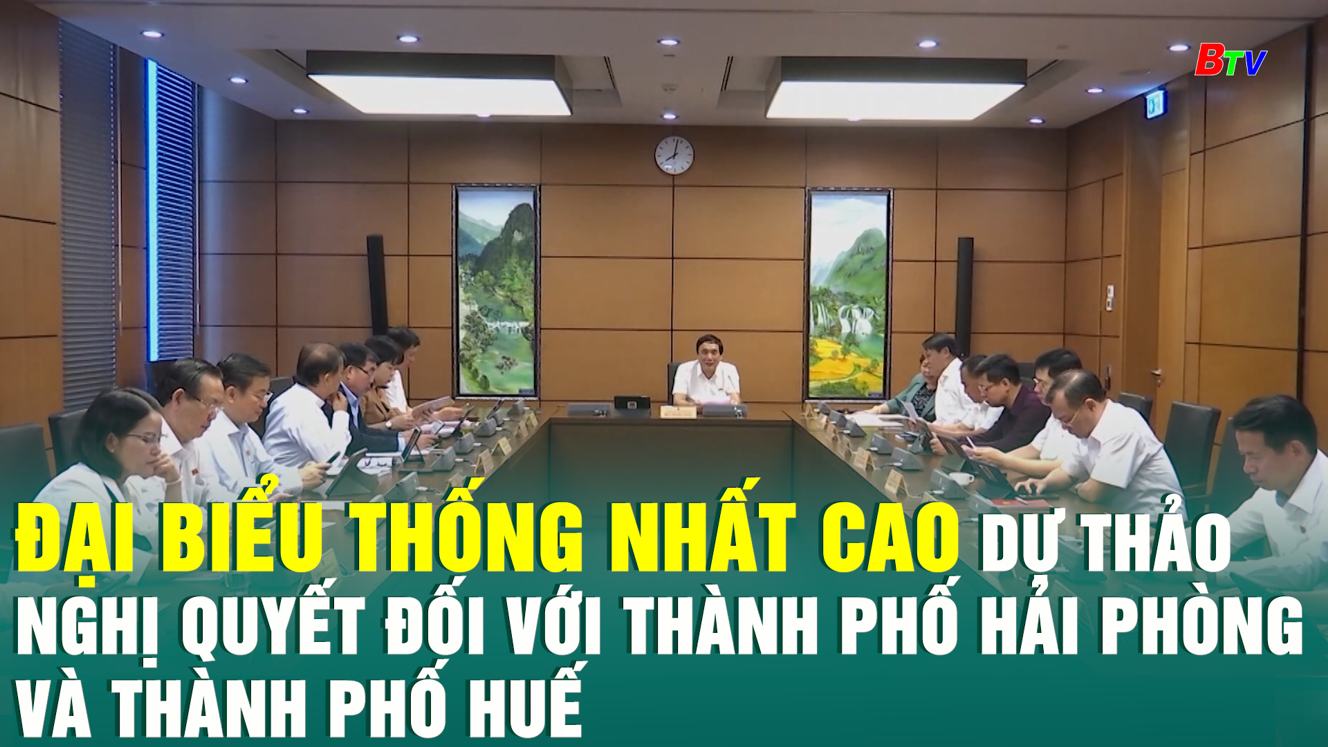 Đại biểu thống nhất cao dự thảo Nghị quyết đối với thành phố Hải Phòng và thành phố Huế