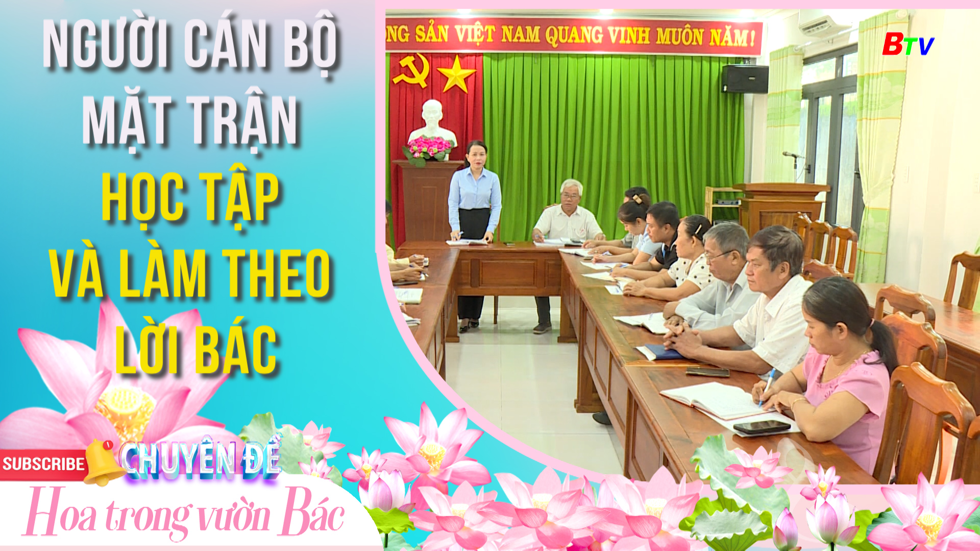 Người cán bộ mặt trận học tập và làm theo lời Bác	