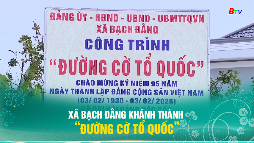 Xã Bạch Đằng khánh thành “Đường cờ Tổ quốc”