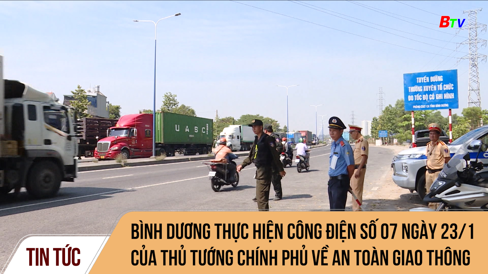 Bình Dương thực hiện Công điện số 07 ngày 23/1 của Thủ tướng Chính phủ về an toàn giao thông