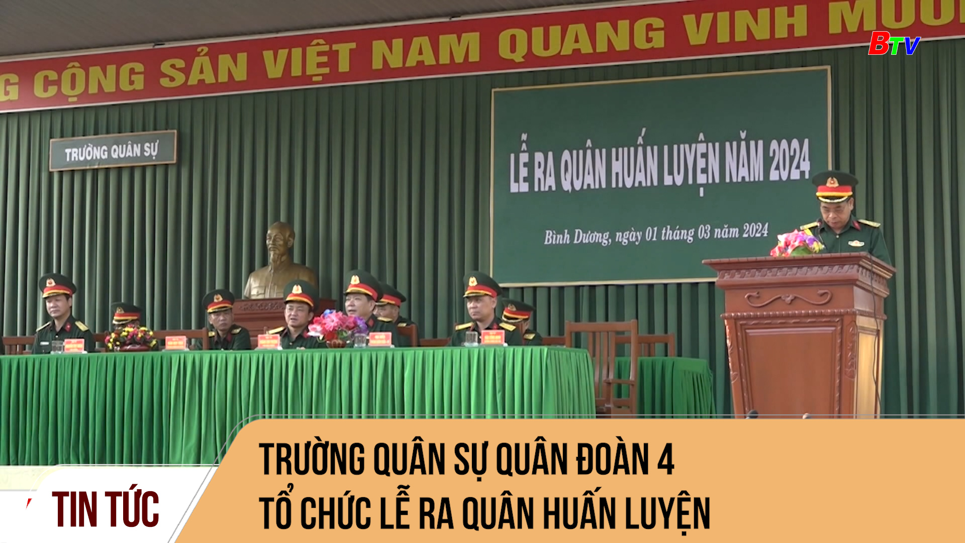 Trường Quân sự Quân đoàn 4 tổ chức lễ ra quân huấn luyện