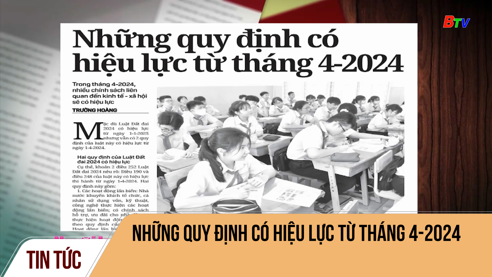 Những quy định có hiệu lực từ tháng 4-2024