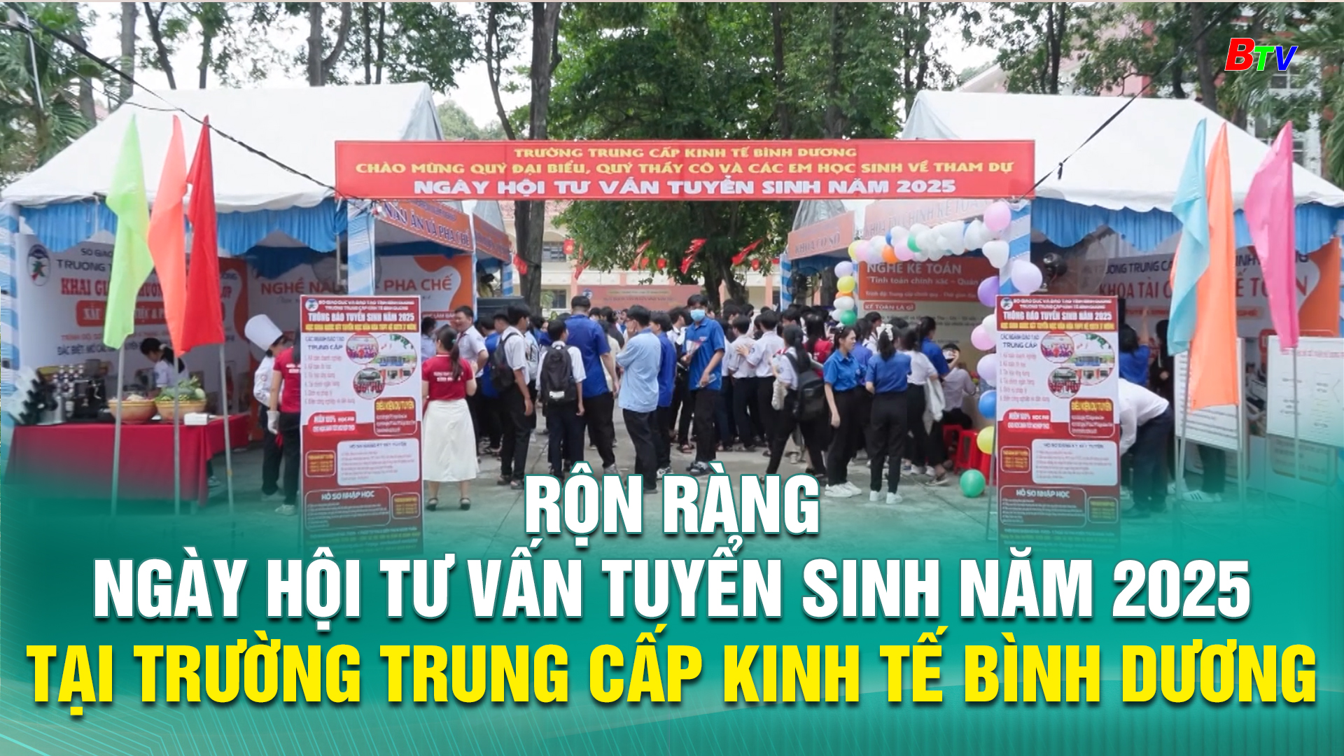 Rộn ràng Ngày hội tư vấn tuyển sinh năm 2025 tại Trường Trung cấp Kinh tế Bình Dương