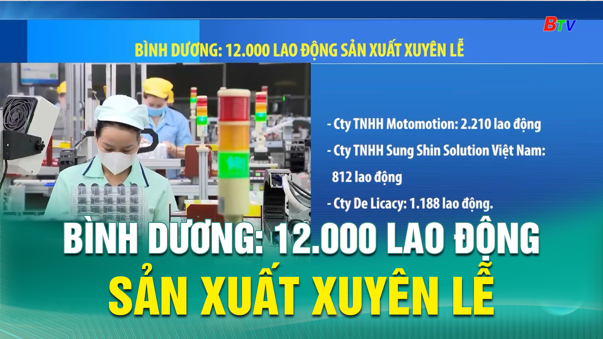 Bình Dương: 12.000 lao động sản xuất xuyên lễ