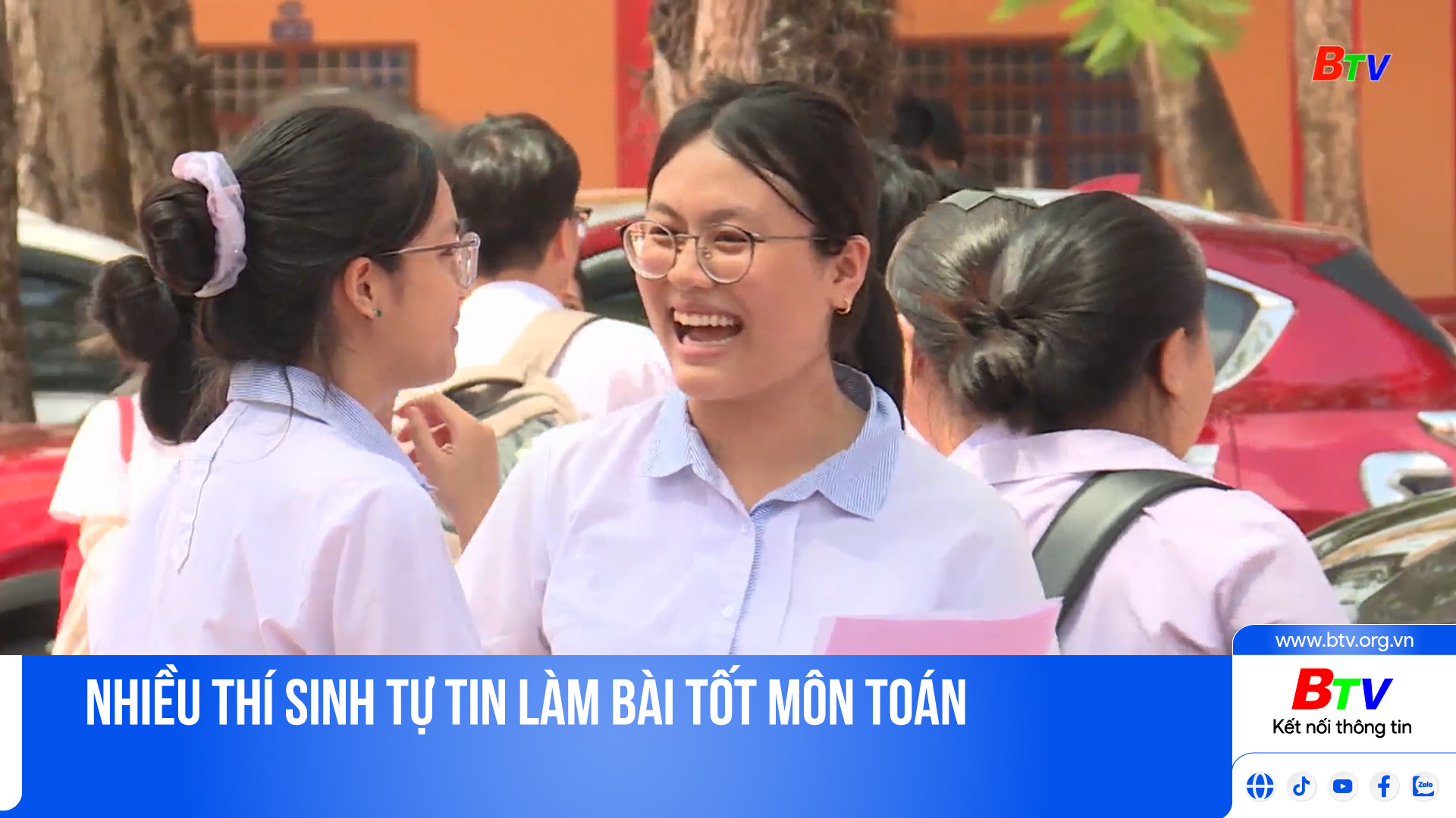 Nhiều thí sinh tự tin làm bài tốt môn Toán